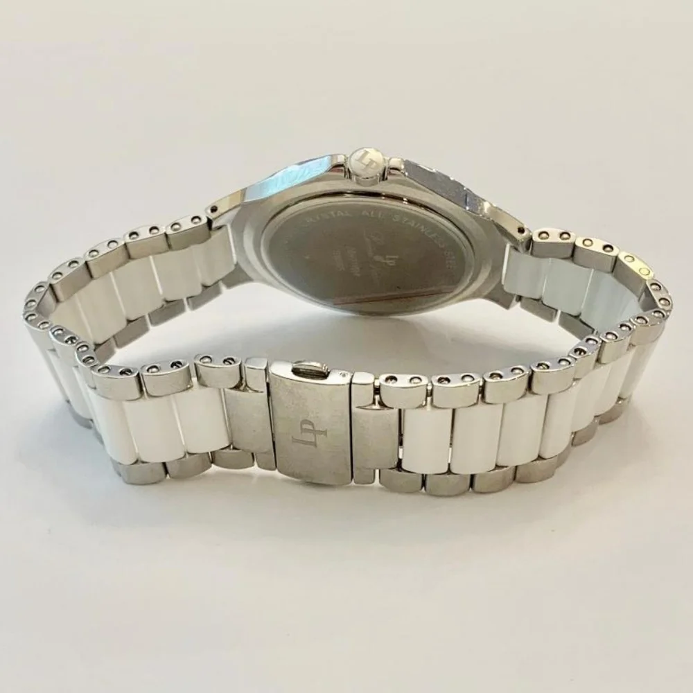 Lucien Piccard Men's Swiss Stainless Steel White Watch 28001WH